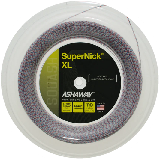 Cordage de squash Ashaway Supernick XL 17G / 1,25 mm (bobine)