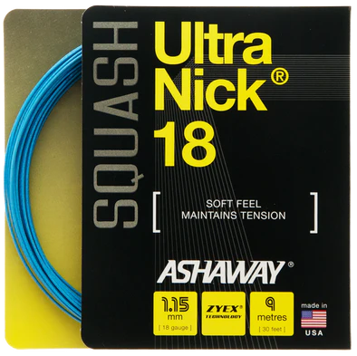 Ashaway UltraNick 18 Squash String 18G / 1.15mm