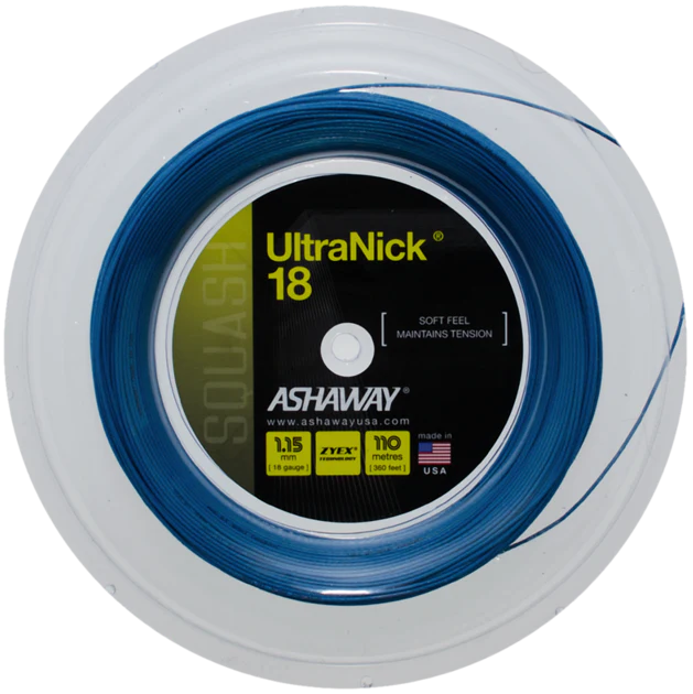 Ashaway UltraNick 18 Squash String Reel 18G / 1.15mm