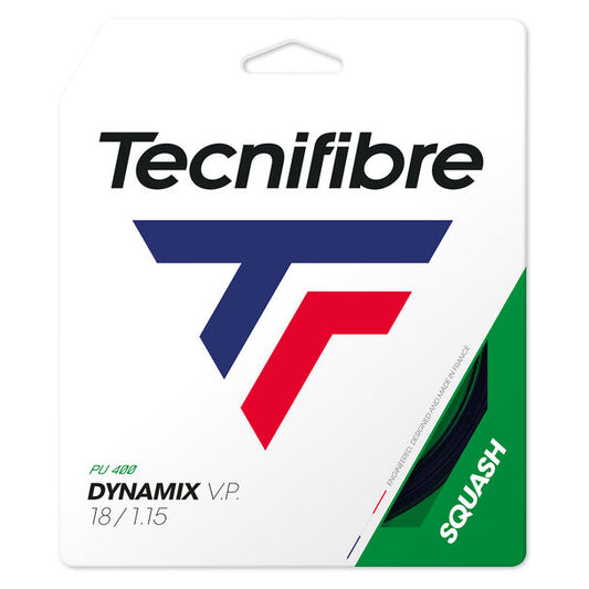 Tecnifibre Dynamix VP 18G / 1.15mm Squash String (Black)